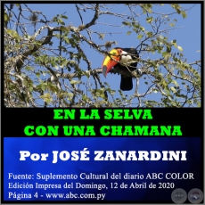 EN LA SELVA CON UNA CHAMANA - Por JOS ZANARDINI - Domingo, 12 de Abril de 2020